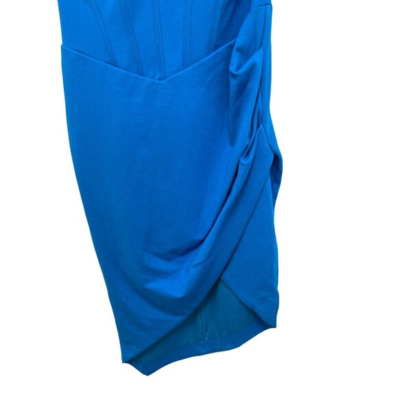 Lavish Alice $180 One Shoulder Blue Bodycon Cut Out Dress Size 10 NWT - Picture 6 of 9